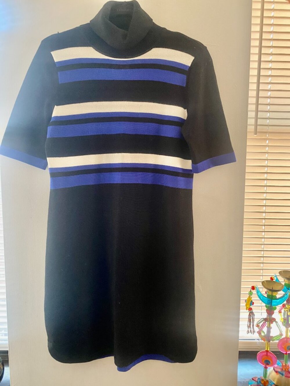 Vince Camuto | Short Sleeve Turtleneck Sweater Dress